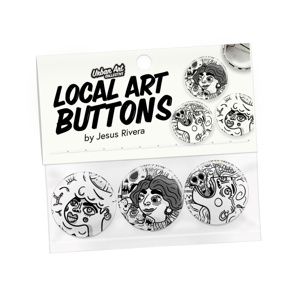 Anxiety Demon Button Pack