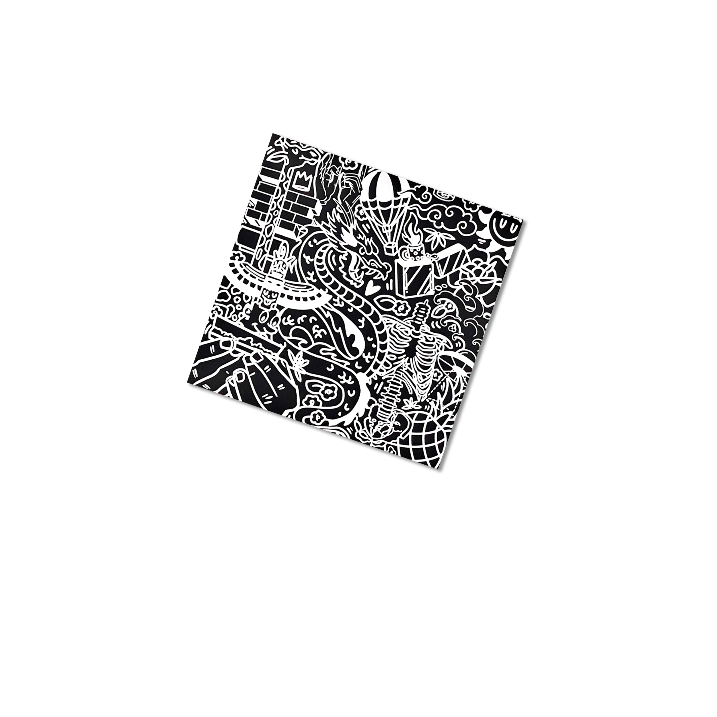 Don't Forget to Blink (Black) Sticker