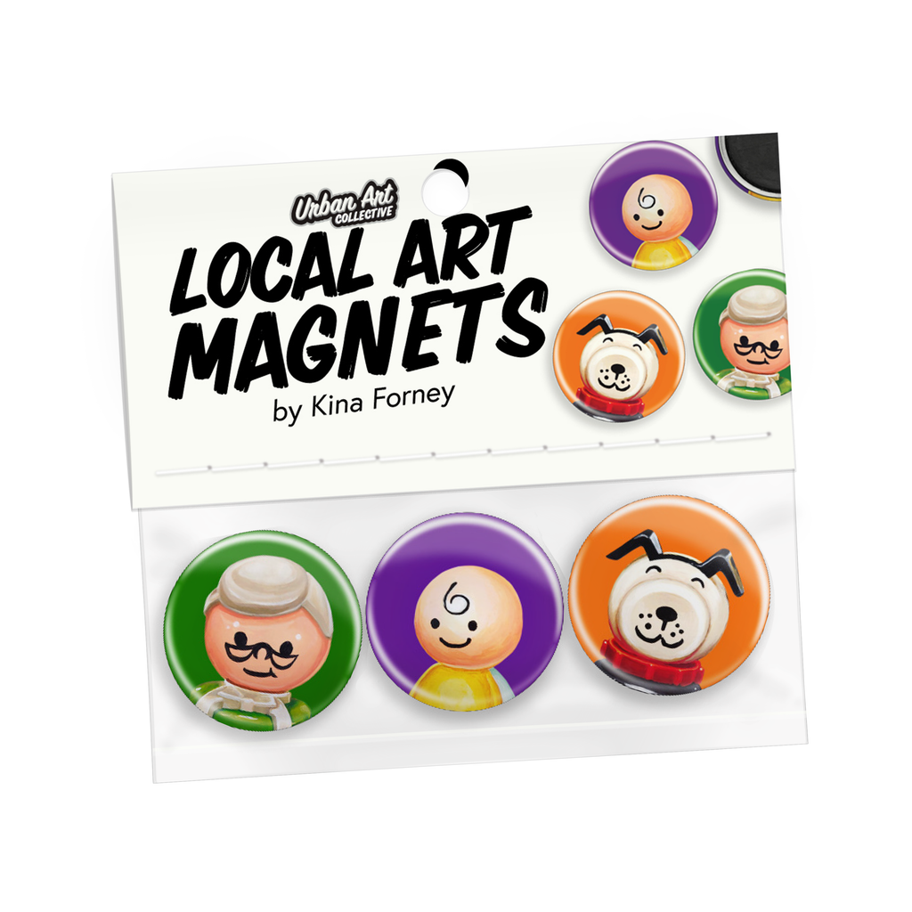 Kina Forney Magnet Pack 2: (Dog, Shopkeeper & Baby)
