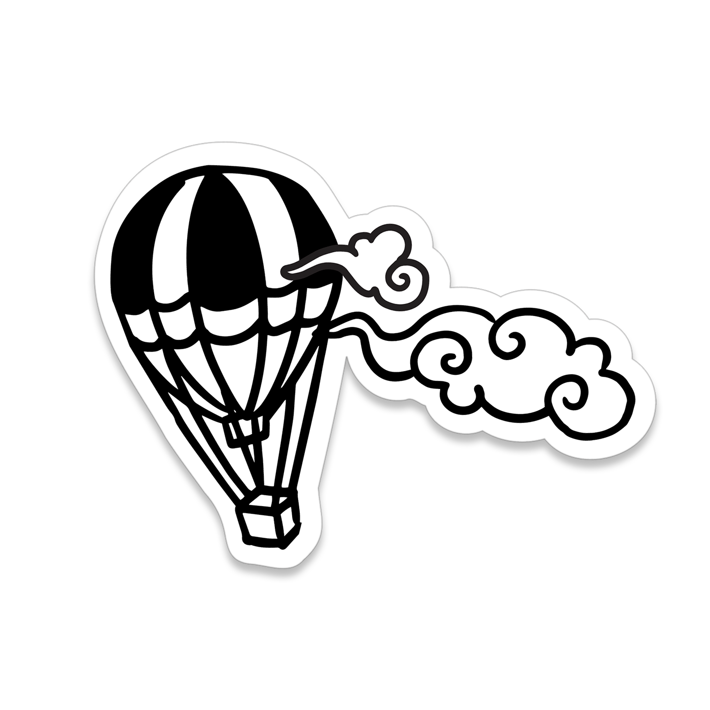 Hot Air Balloon Sticker