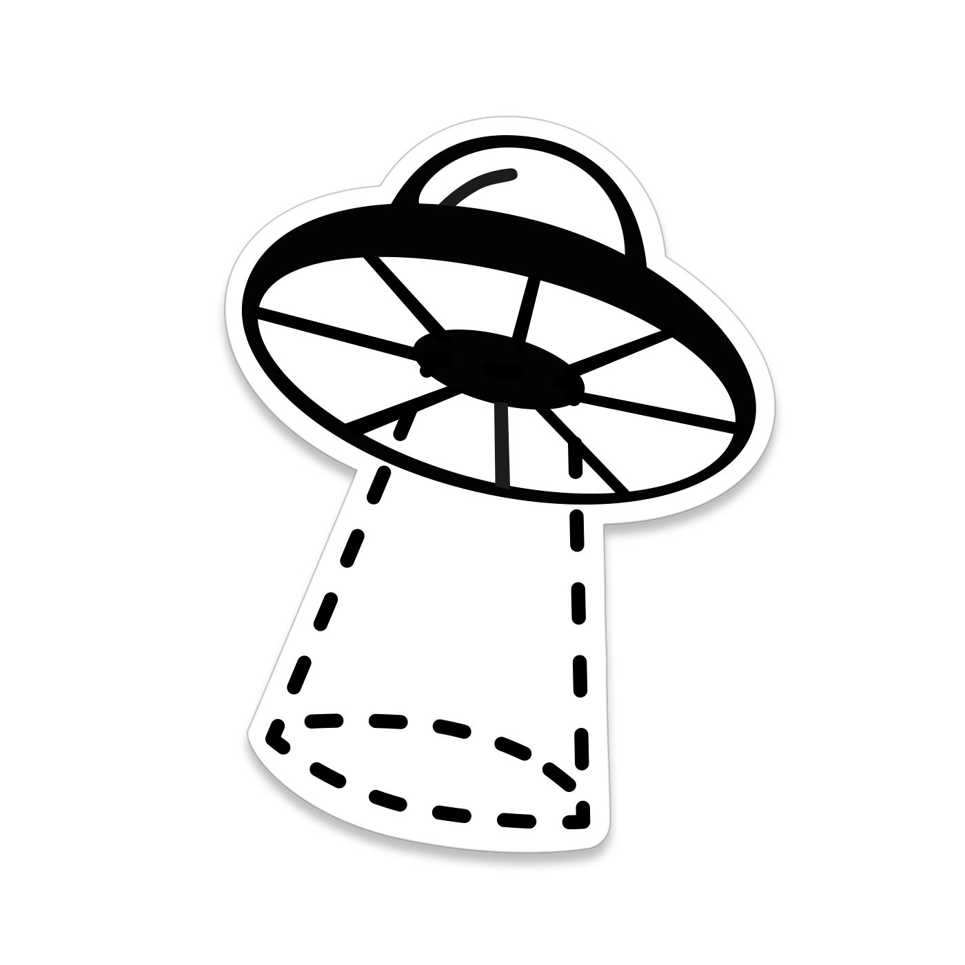 Space Ship Sticker