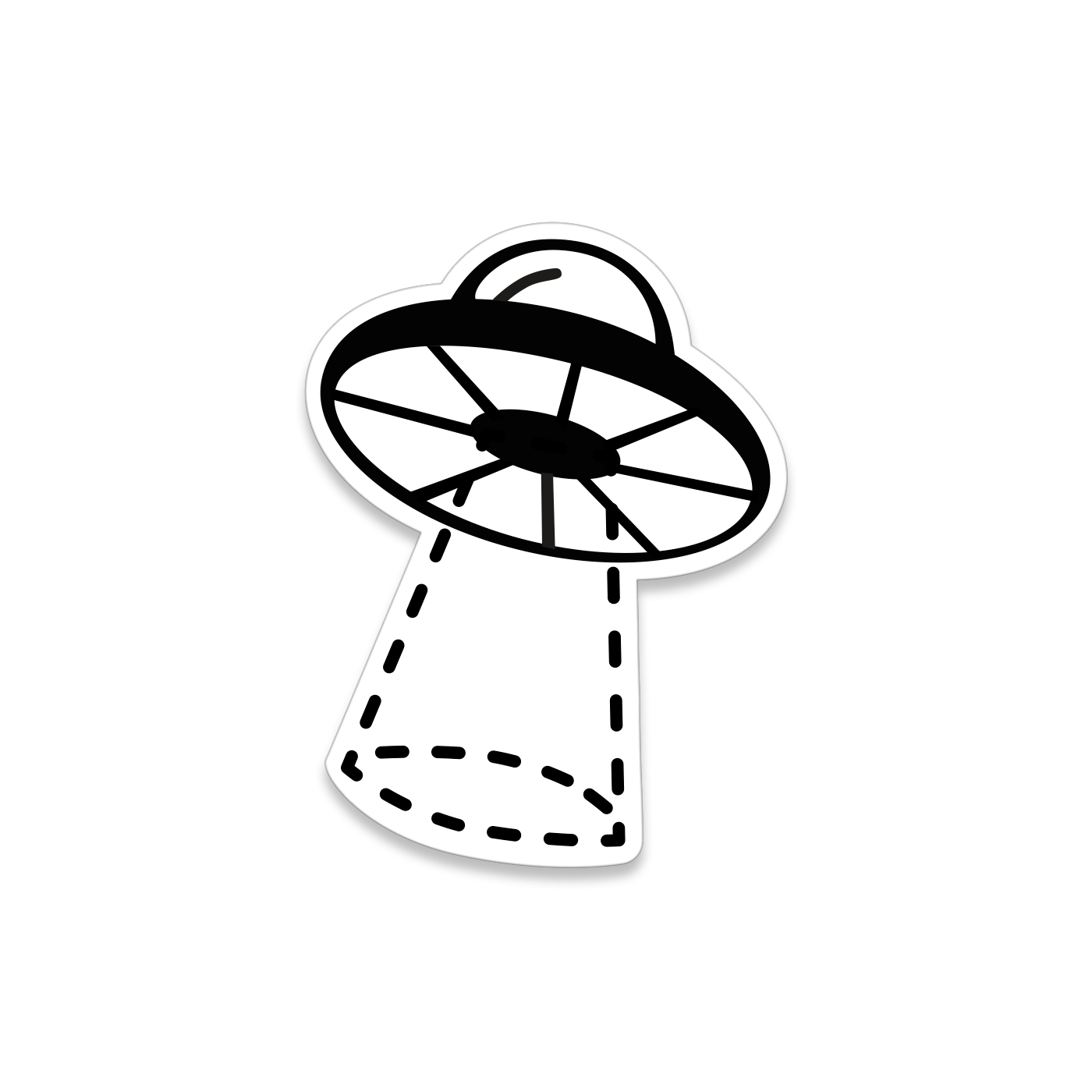 Space Ship Sticker