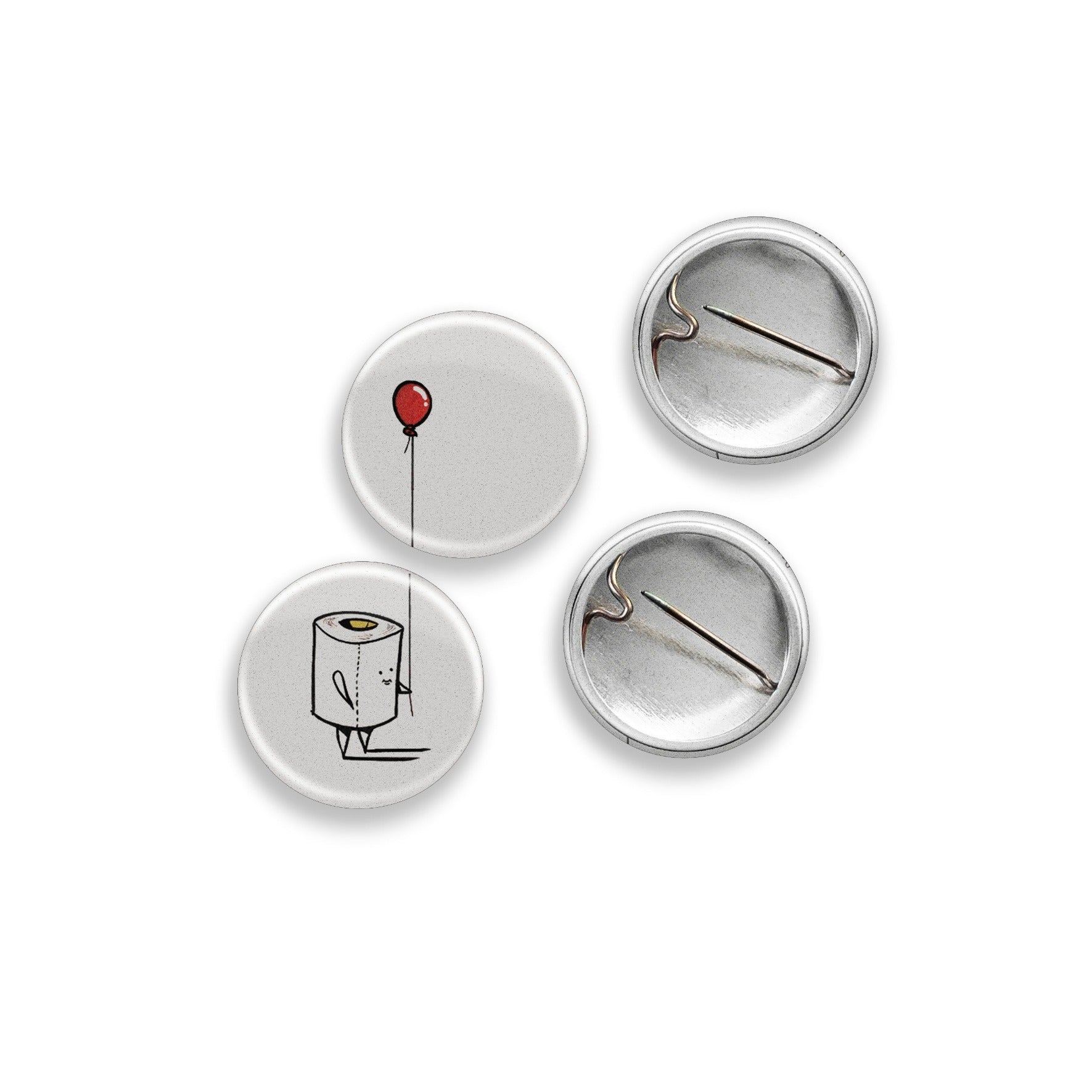 1" Pinback Buttons (Set of 2): Essential Service Award