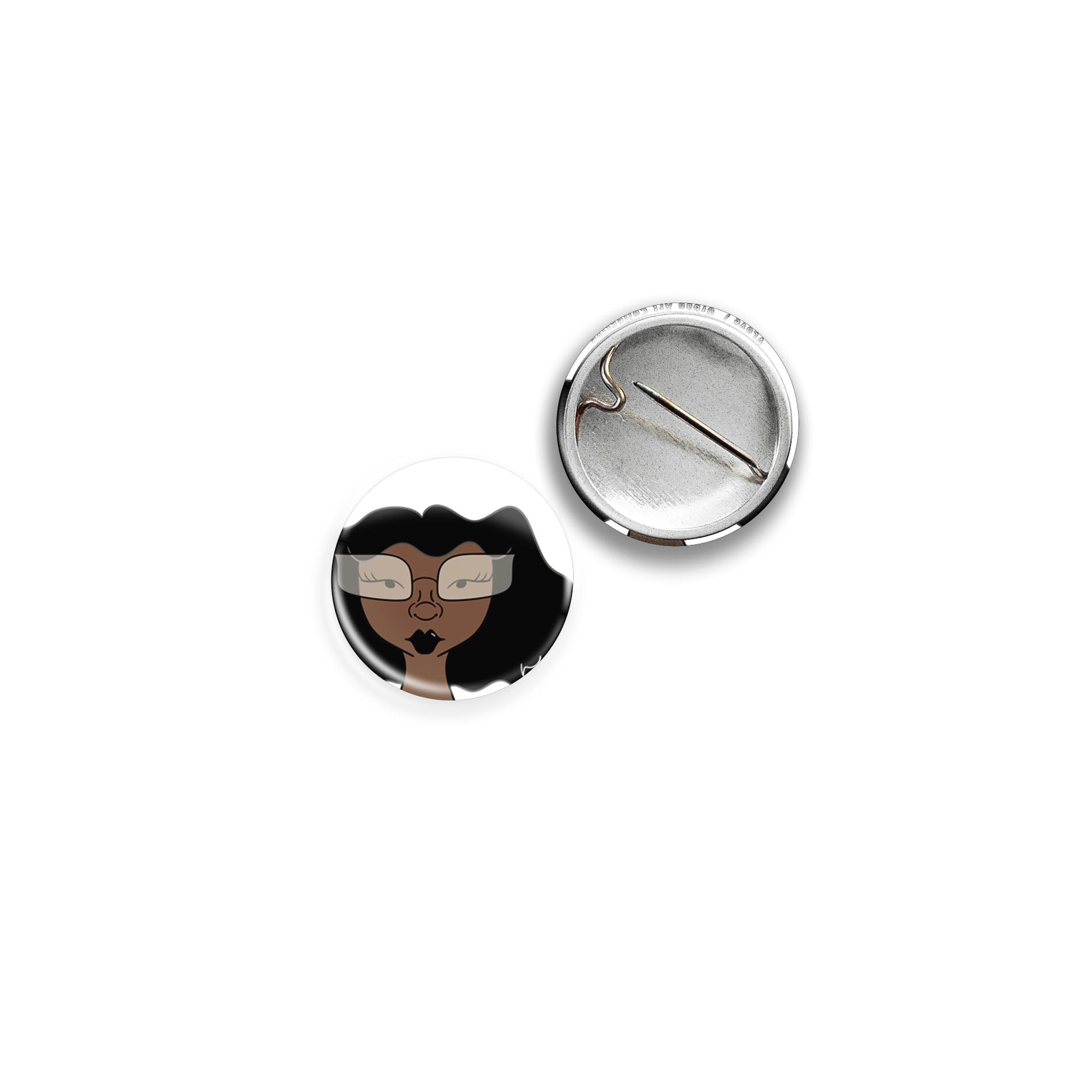 1" Pinback Button: Crystal