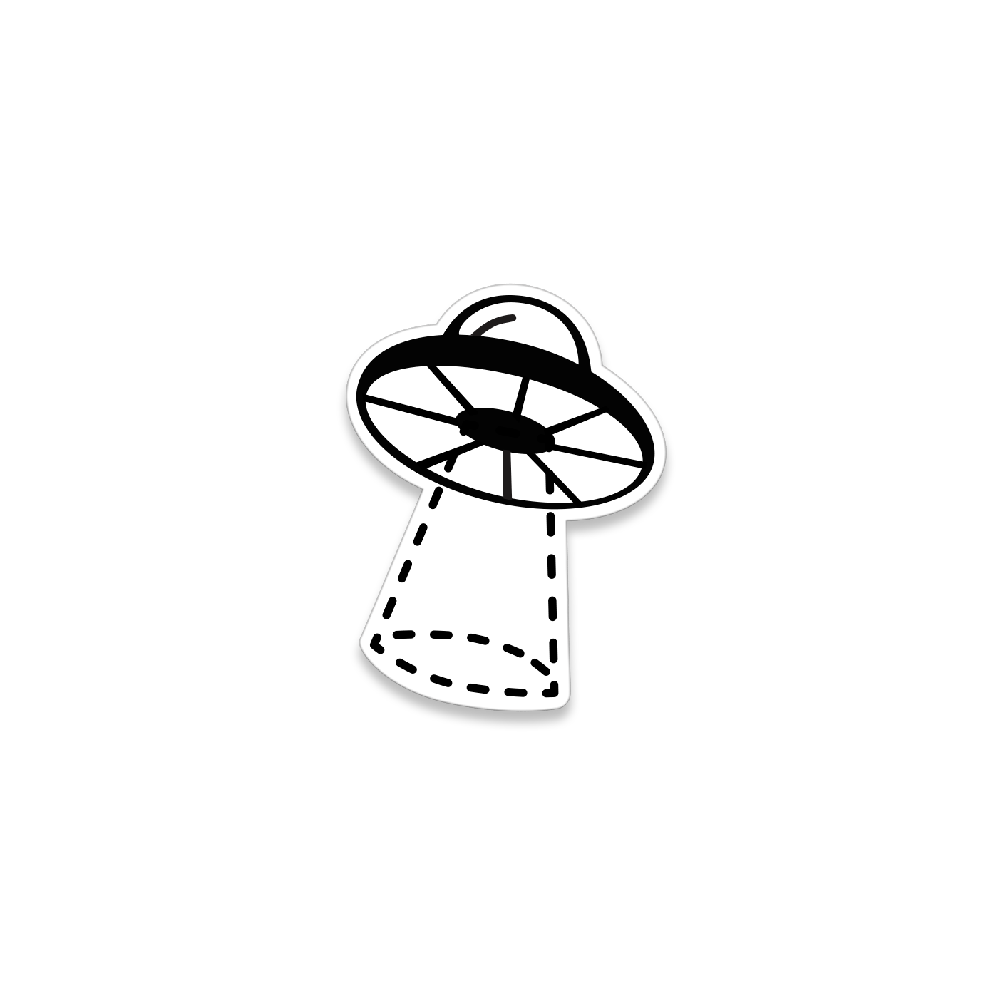 Space Ship Sticker