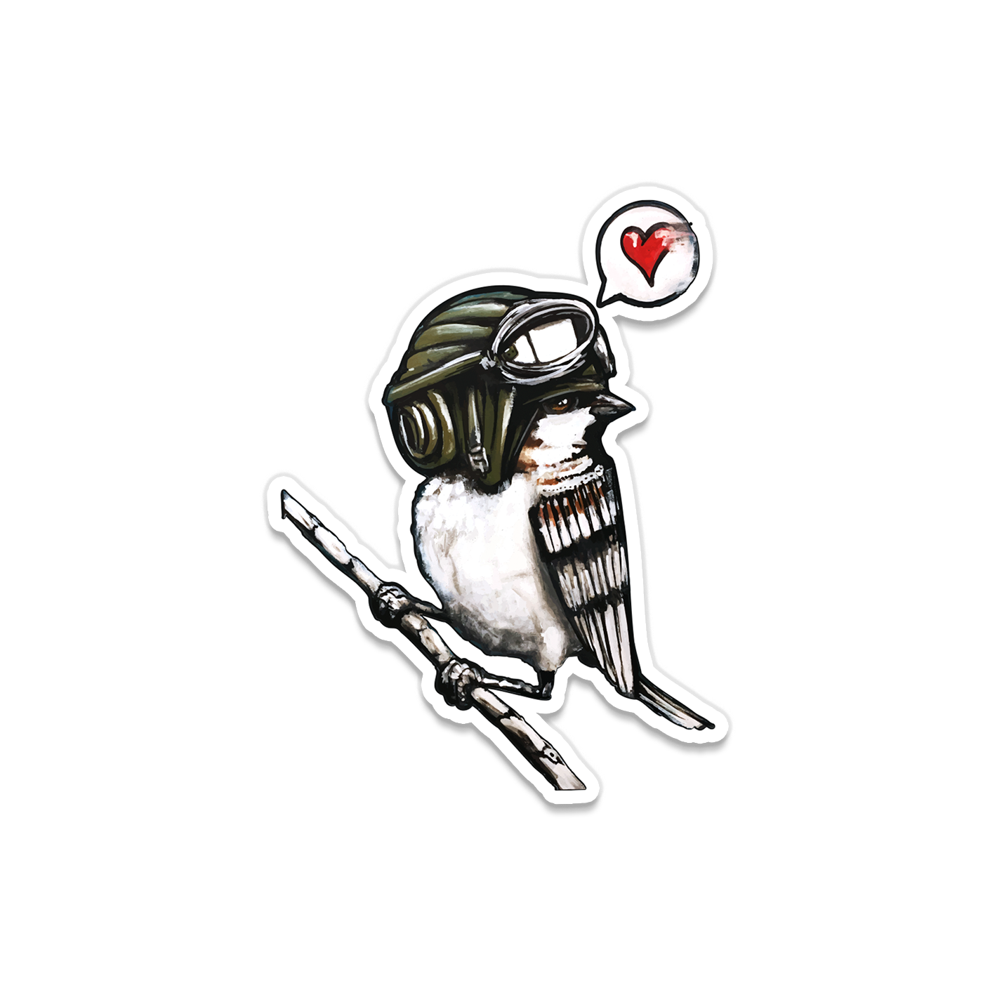 Bird Army 6 Sticker