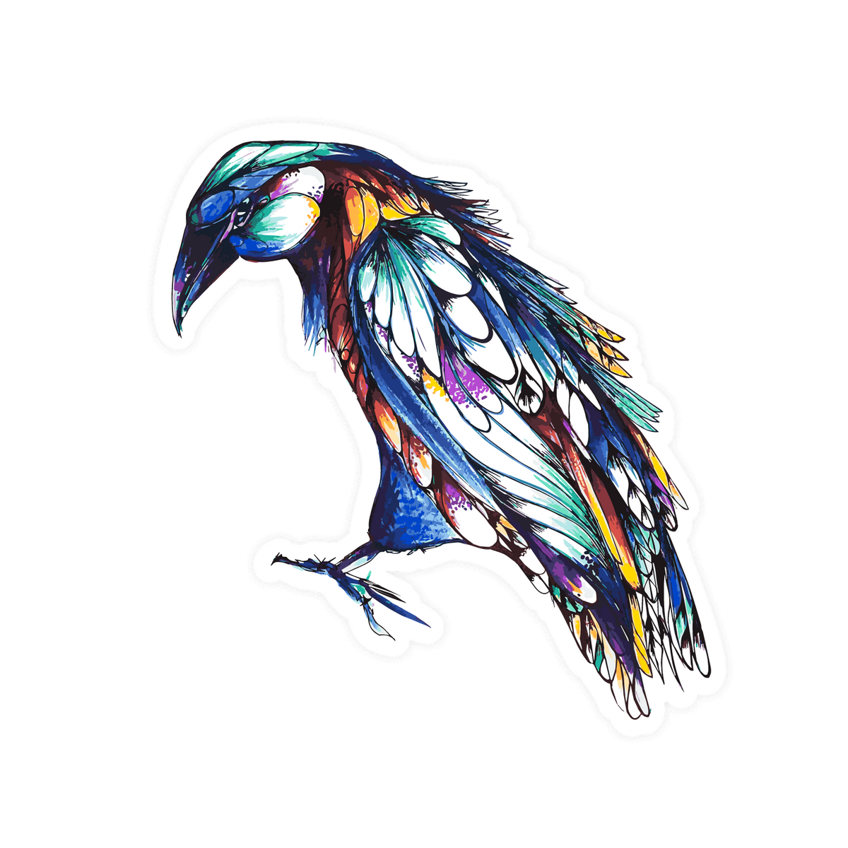 Raven Sticker – Urban Art Collective
