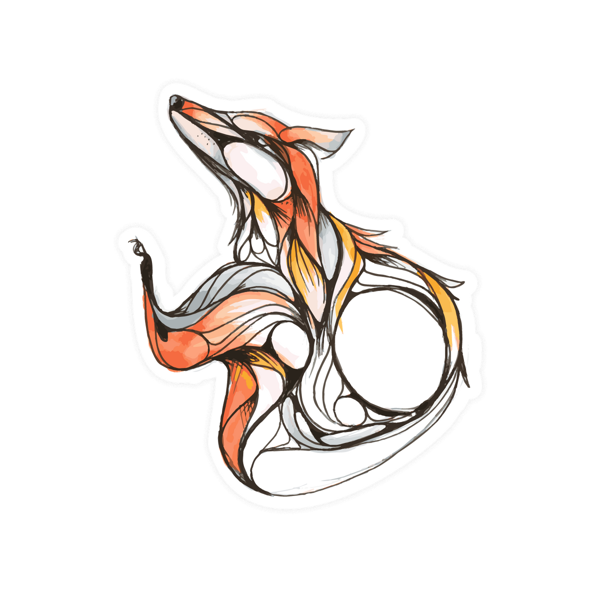 Fox Sticker – Urban Art Collective