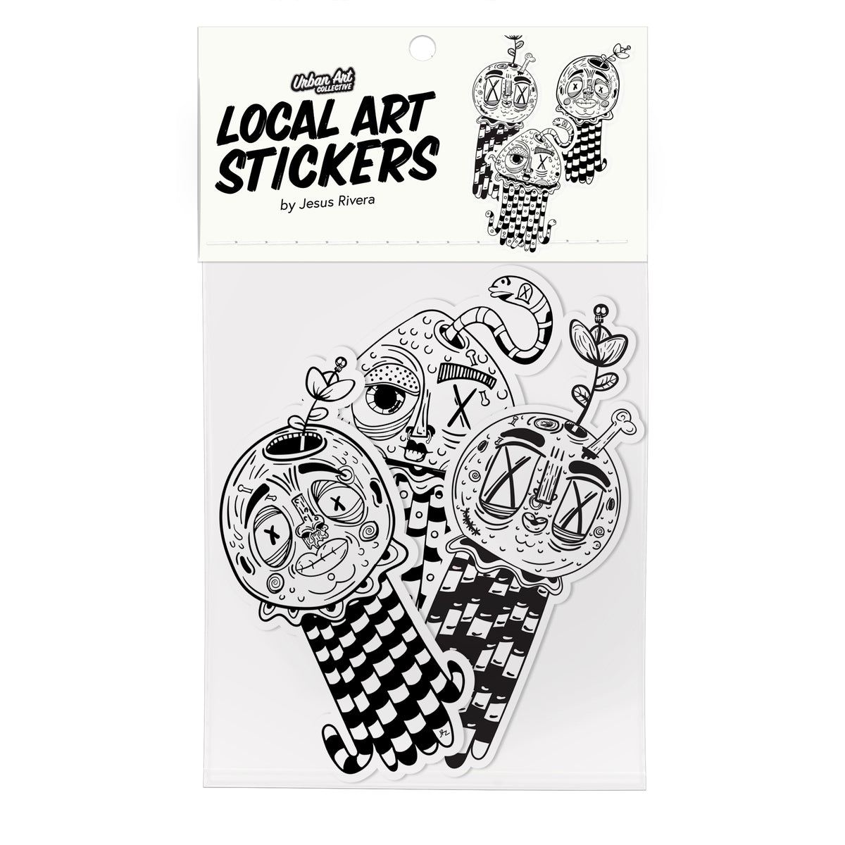 Visualgzas 3 Pack of Stickers - Fuga – Urban Art Collective