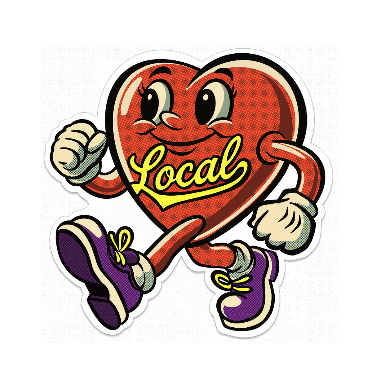 DEKS Love Local Sticker – Urban Art Collective