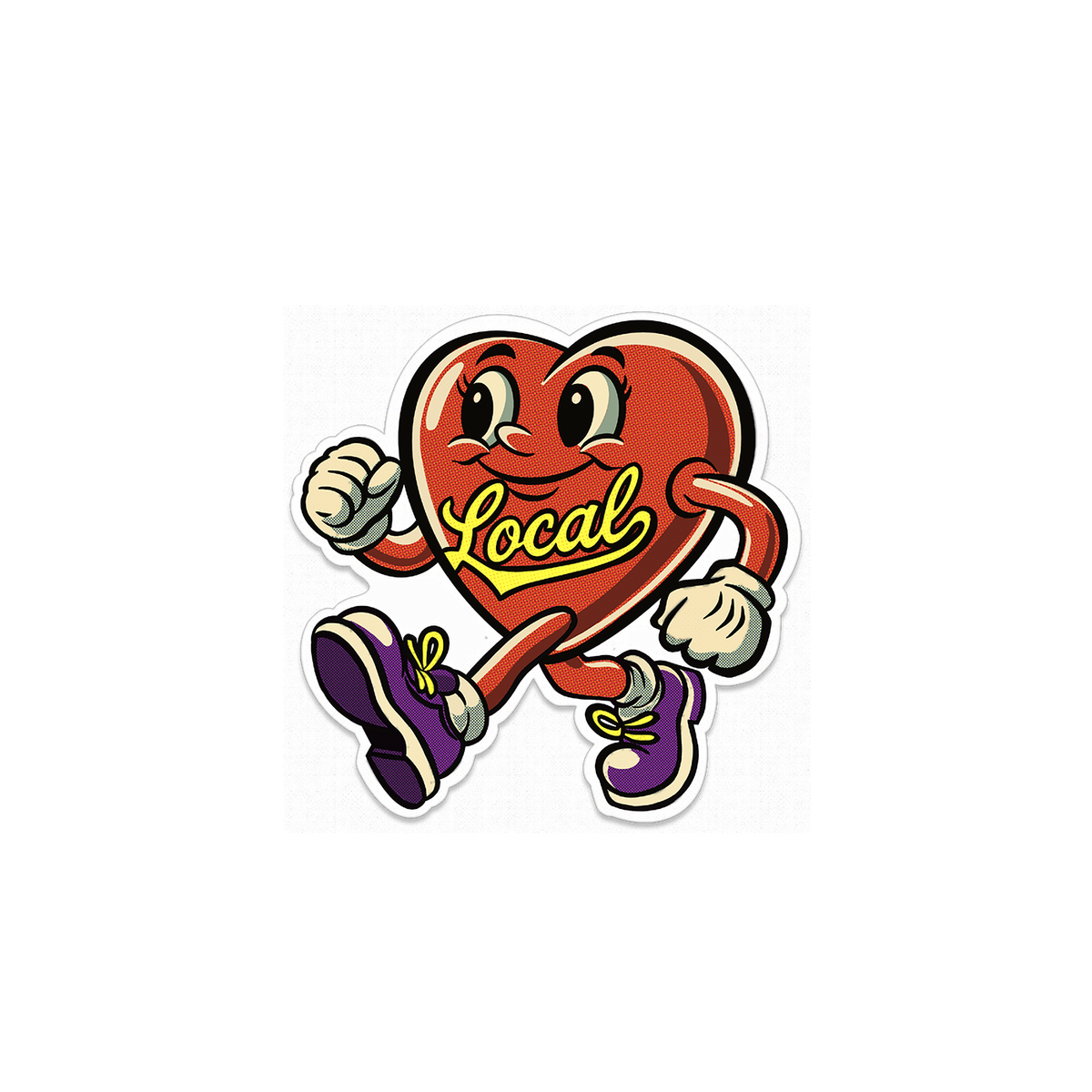 DEKS Love Local Sticker – Urban Art Collective