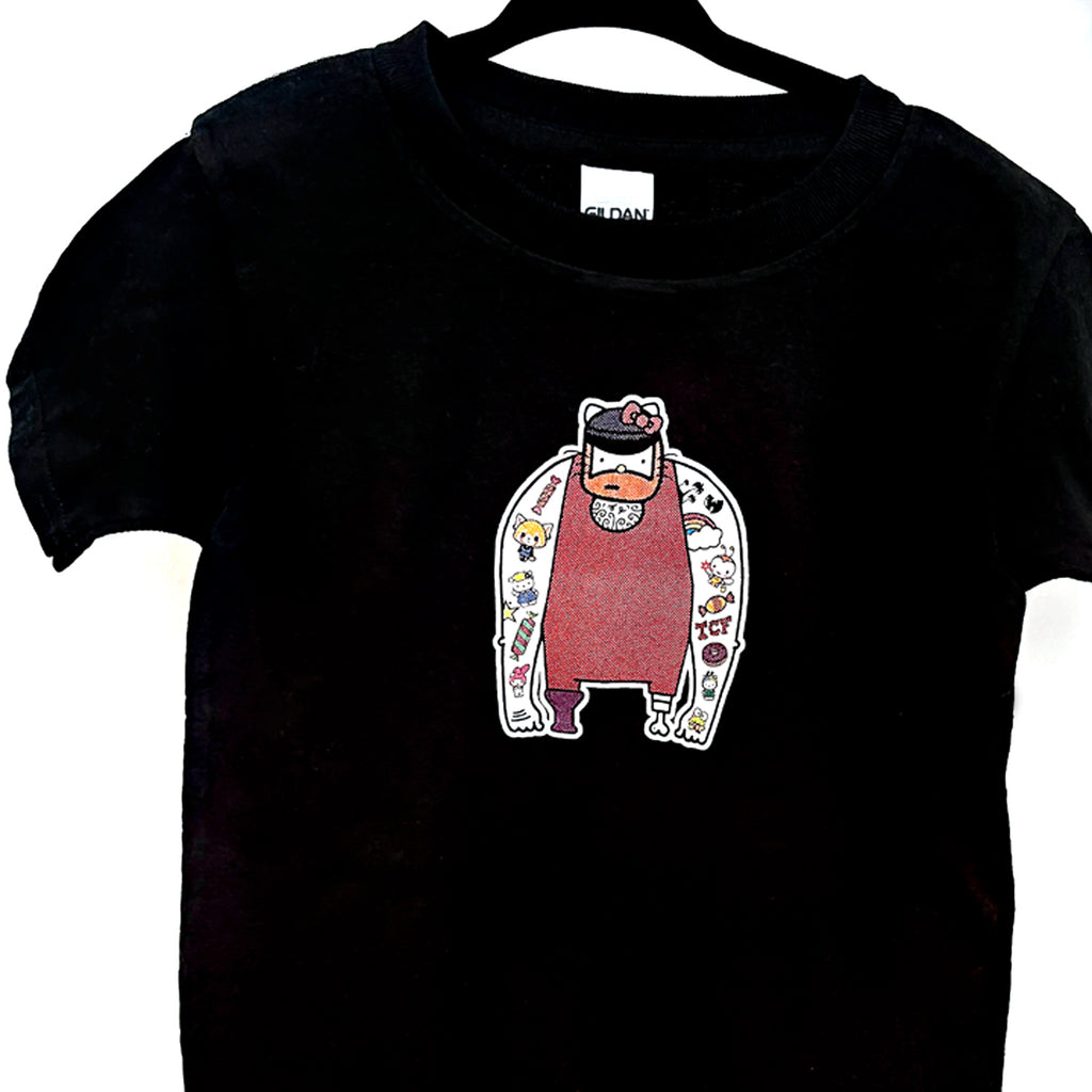 Toddler 4T T-Shirt (Hello Kitty Sailor Dude) on Black