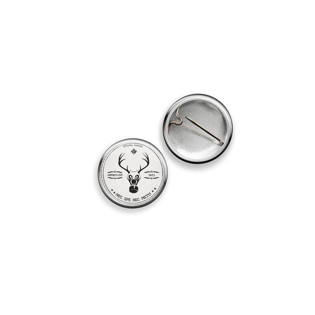 1" Pinback Button: Adornato Logo