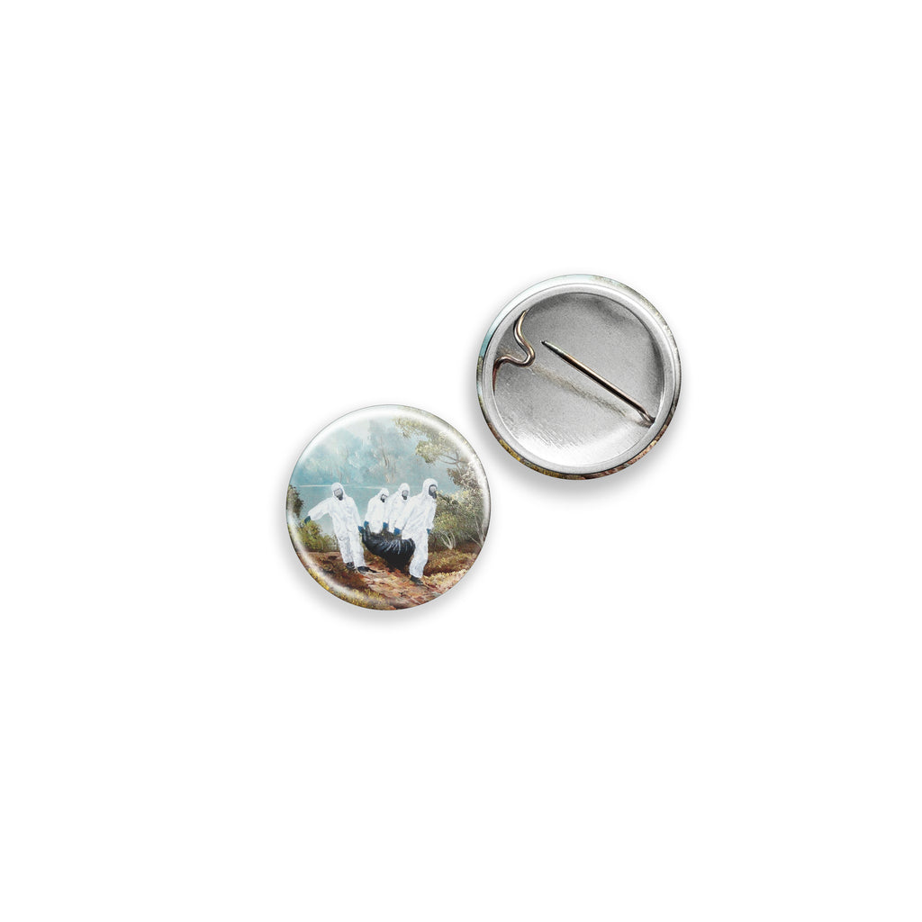 1" Pinback Button: Ruined Landscapes 01