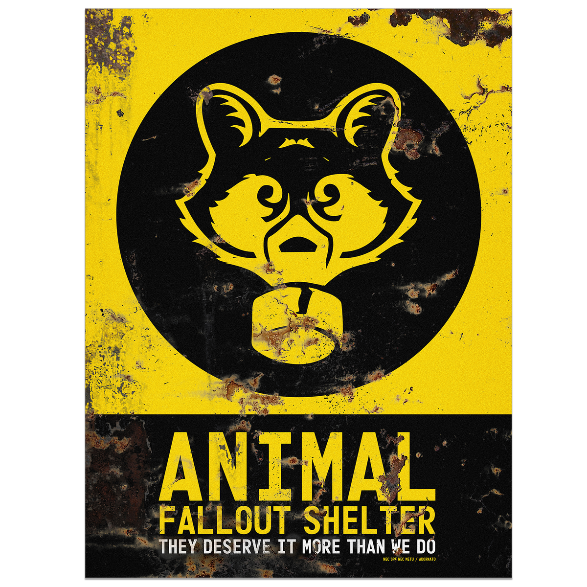 Poster: Raccoon Fallout – Urban Art Collective