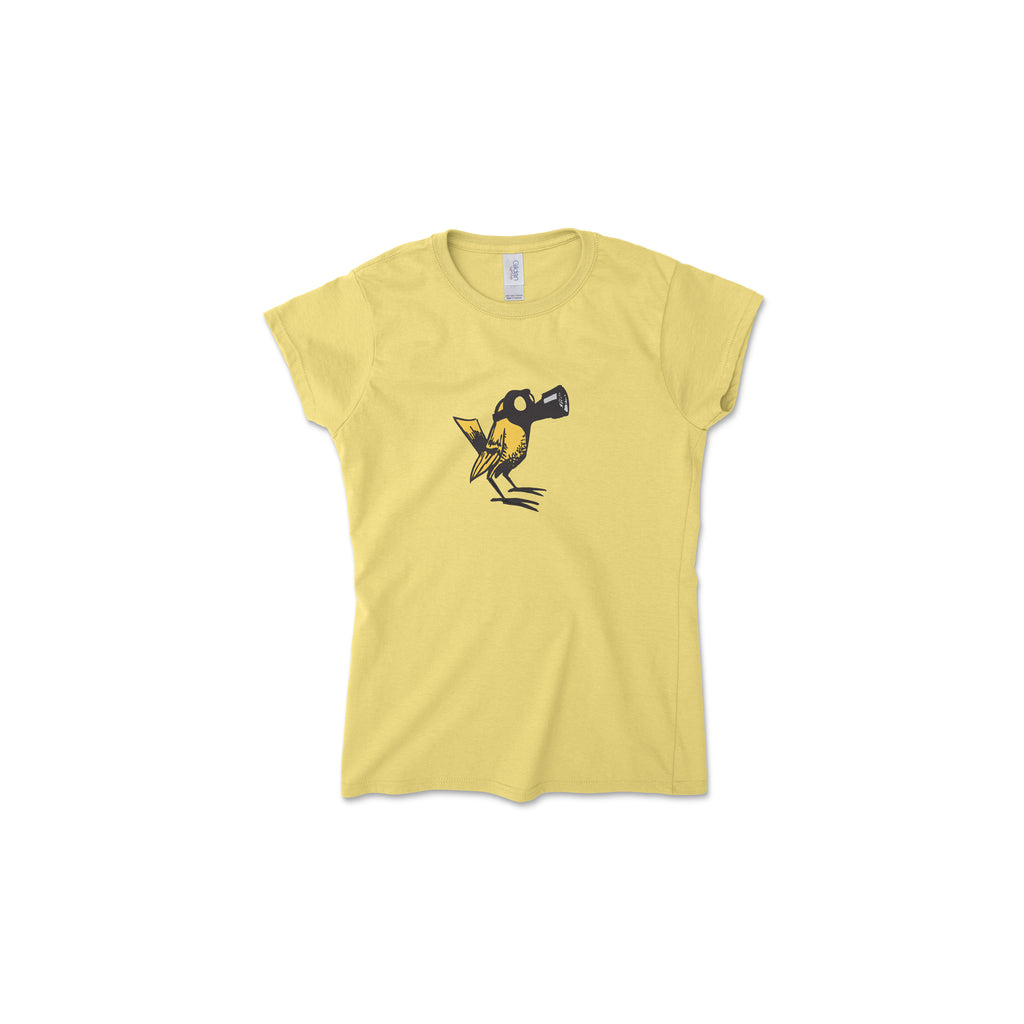 Women's T-Shirt: Gas Mask Bird