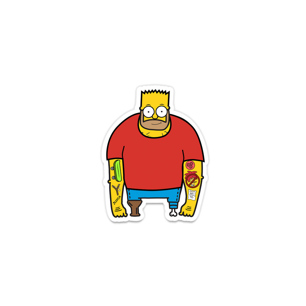 Bart Simpson Sailor Dude Sticker