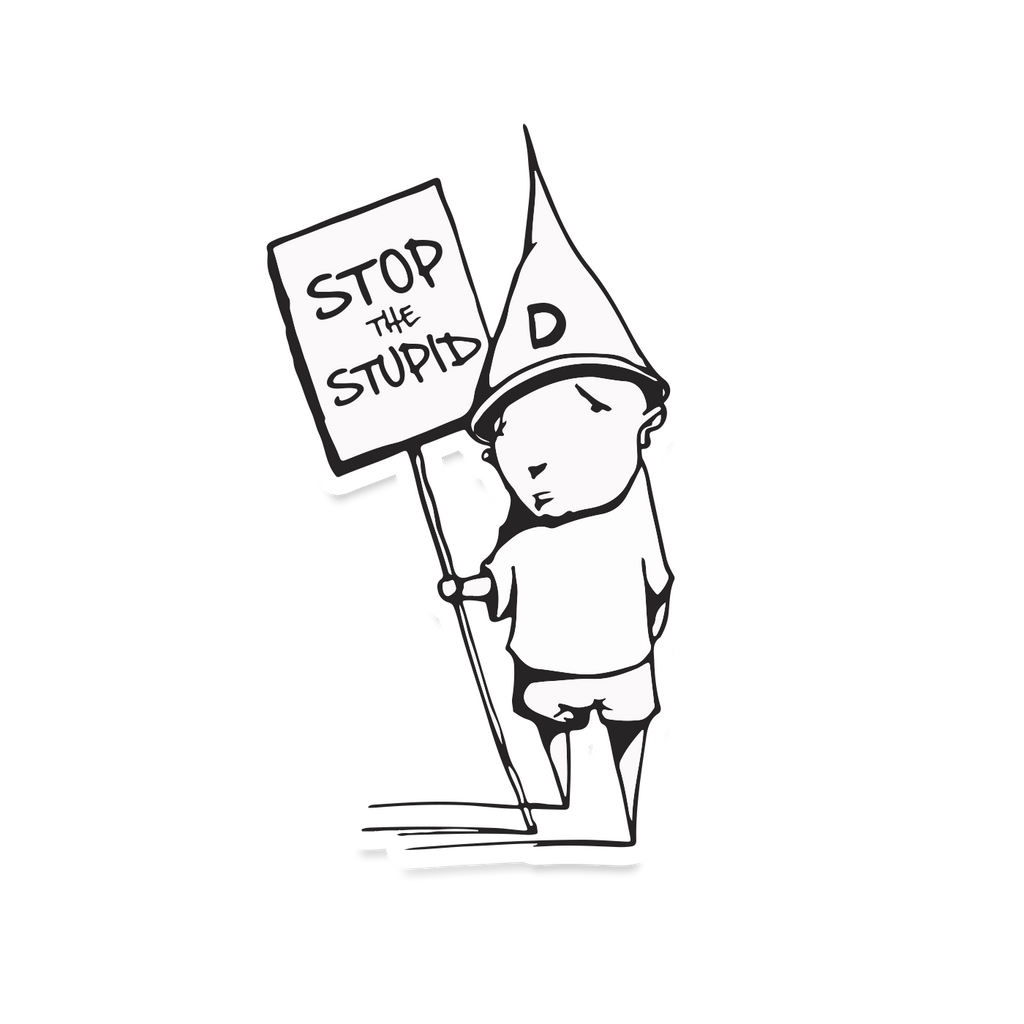 Stop the Stupid Sticker