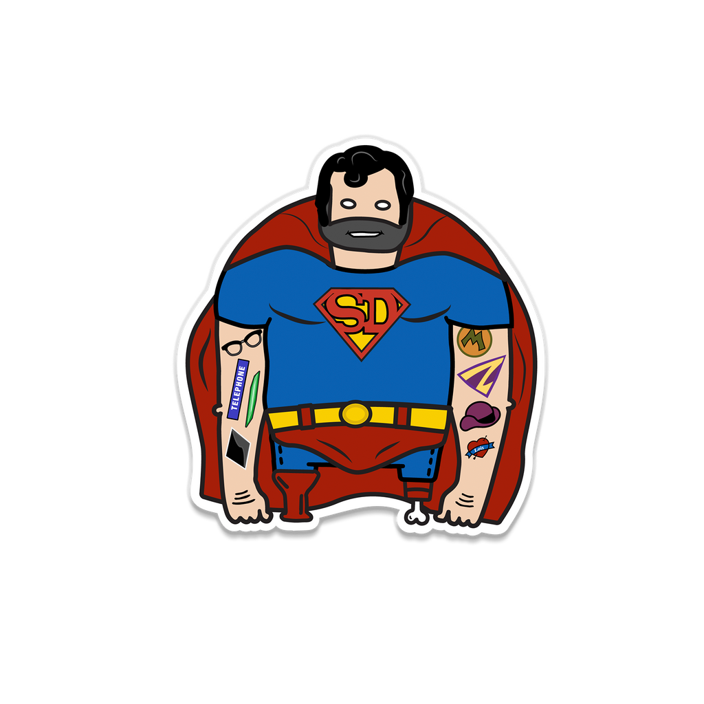 Superman Sailor Dude Sticker