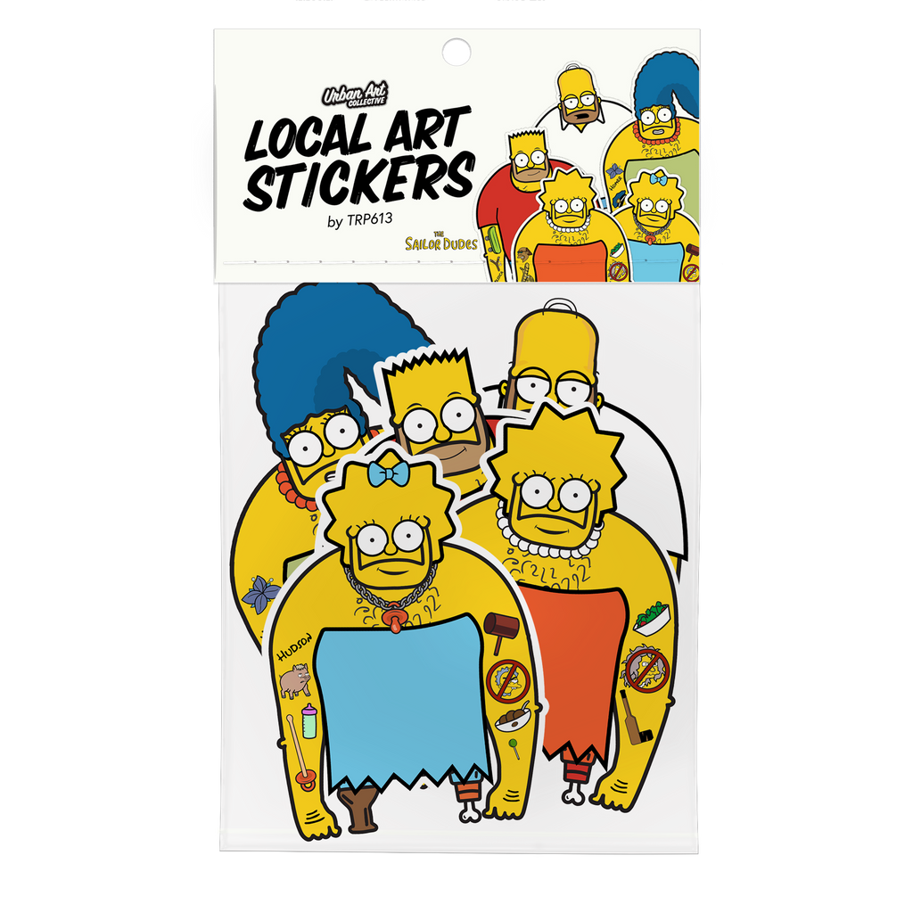 TRP613 5 Pack of Stickers - Simpsons