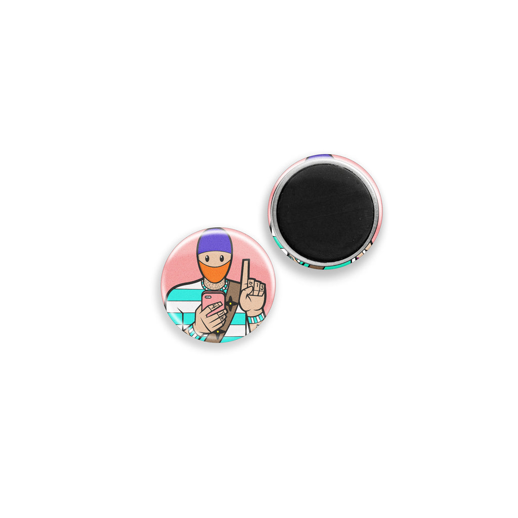 1" Magnet: Urban Ninja Sailor Dude