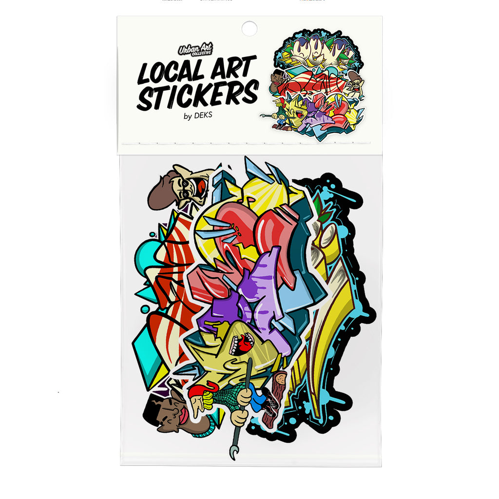 DEKS 3 Pack of Stickers - Graffiti