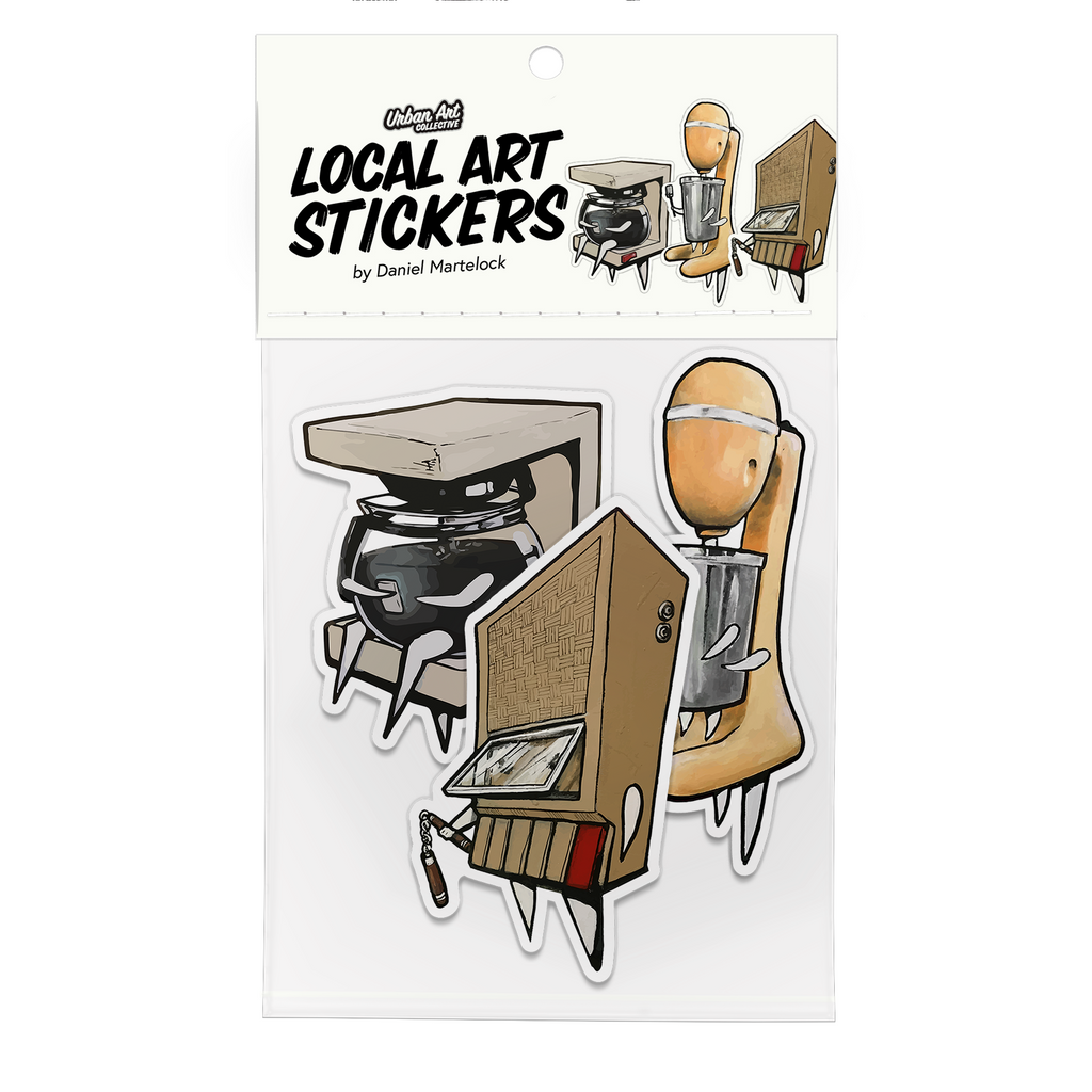 Martelock 3 Pack of Stickers - Characters
