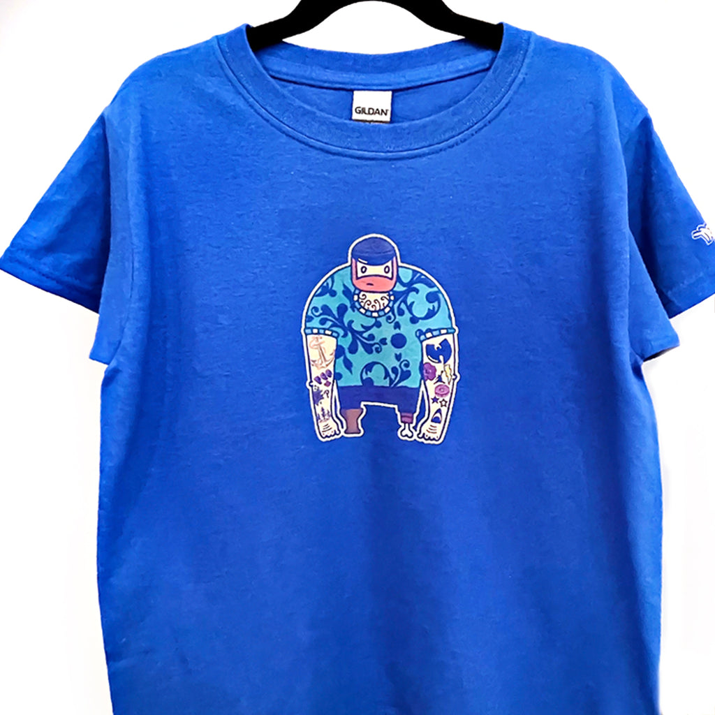 Youth X-Small T-Shirt (OG Sailor Dude) on Blue